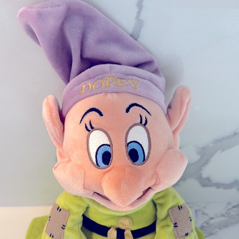 Dopey Plush Toy - Purple and Green - Picture 3 of 3